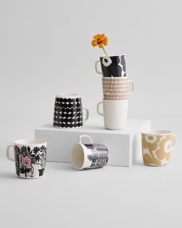 Tazza Unikko da 40 cl - bianco-beige - Marimekko