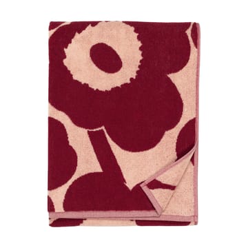 Telo da bagno Unikko 70x150 cm - Pink-dark cherry - Marimekko