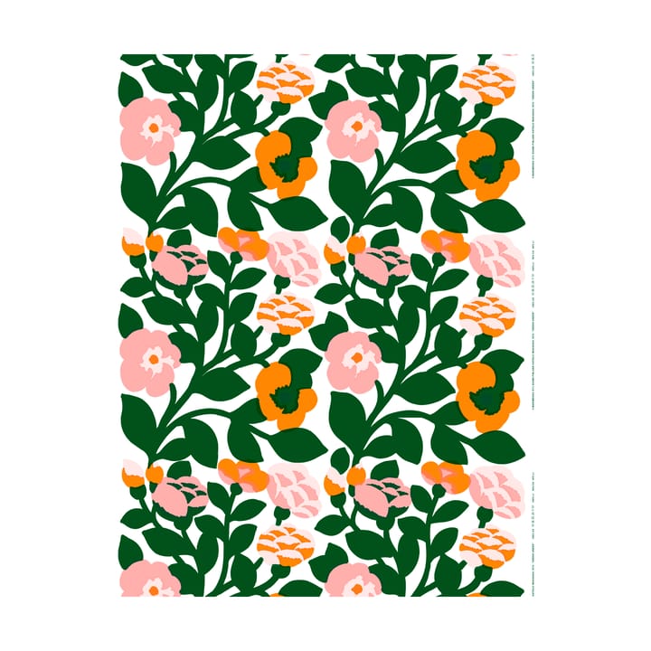 Tessuto Green green - Verde-arancione - Marimekko