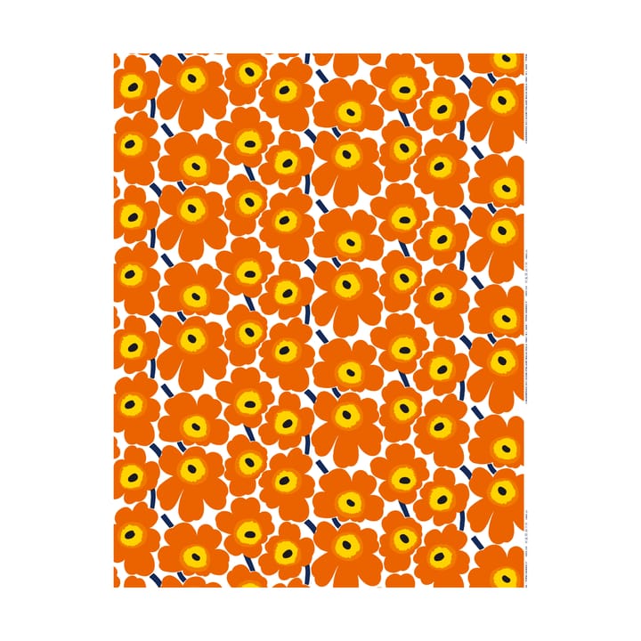 Tessuto in cotone Pieni Unikko - Arancio - Marimekko