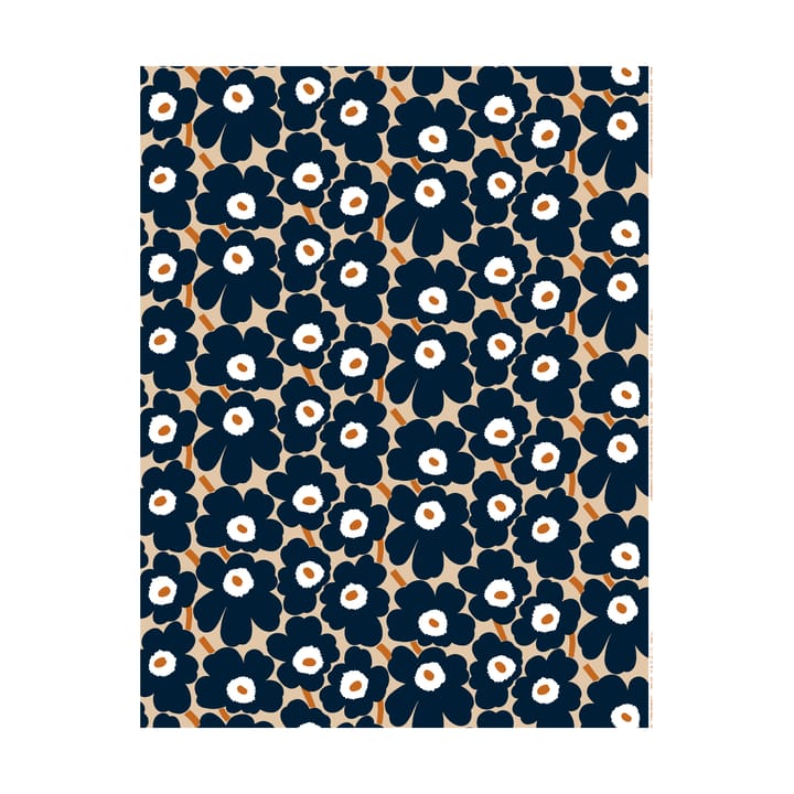 Tessuto in cotone Pieni Unikko - Light brown-coal-tile - Marimekko