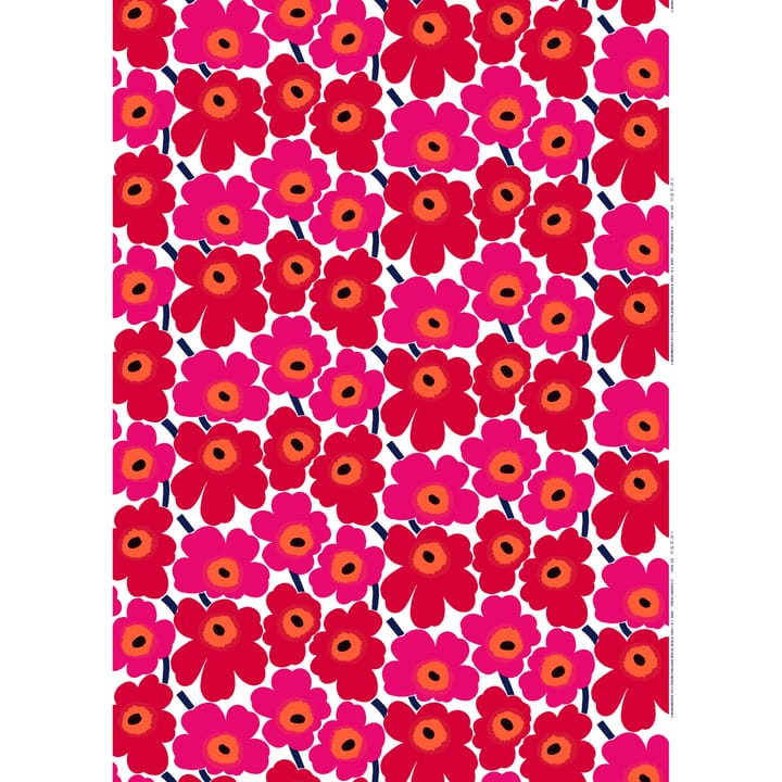 Tessuto in cotone Pieni Unikko, rosso Marimekko