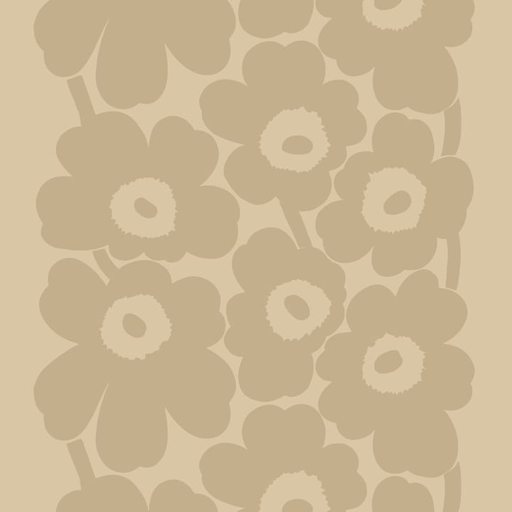 Tessuto in lino Unikko - beige - Marimekko