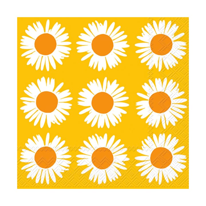 Tovagliolo Auringonkukka 33x33 cm confezione da 20 - Arancio-giallo - Marimekko