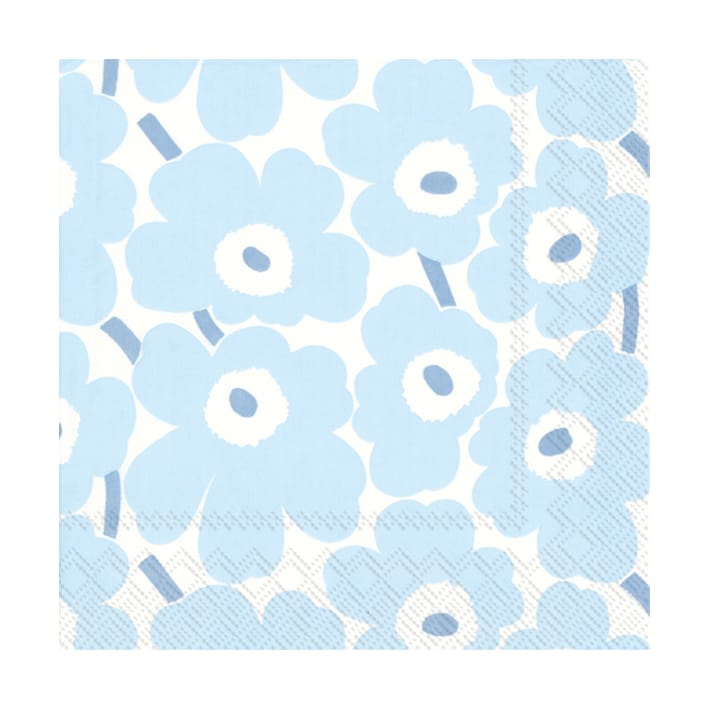 Tovagliolo Mini Unikko confezione da 20 - Azzurro  - Marimekko