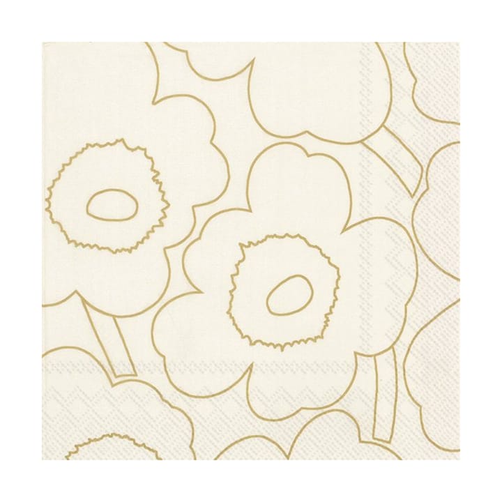 Tovagliolo Piirto Unikko 33x33 cm confezione da 20  - Oro - Marimekko