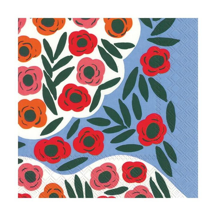 Tovagliolo Ruukku 33x33 cm confezione da 20 - Blu - Marimekko