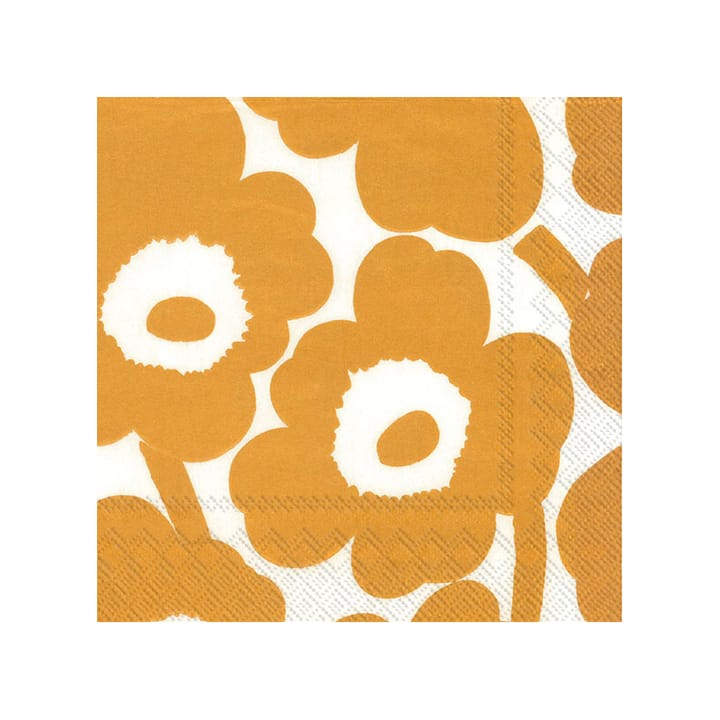 Tovagliolo Unikko 33x33 cm confezione da 20 - bianco-oro - Marimekko