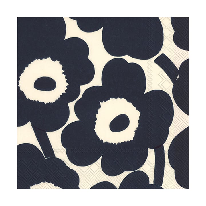 Tovagliolo Unikko 33x33 cm confezione da 20 - Blu scuro - Marimekko