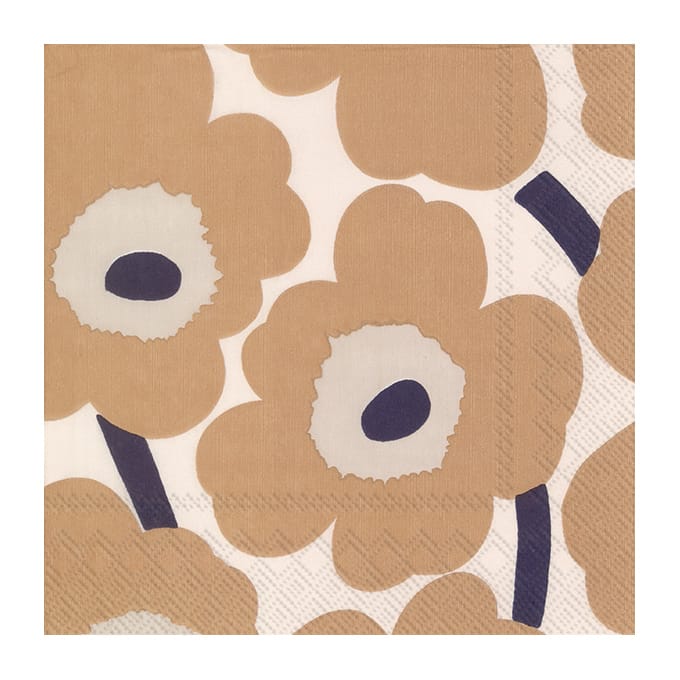 Tovagliolo Unikko 33x33 cm confezione da 20 - Cream linen - Marimekko