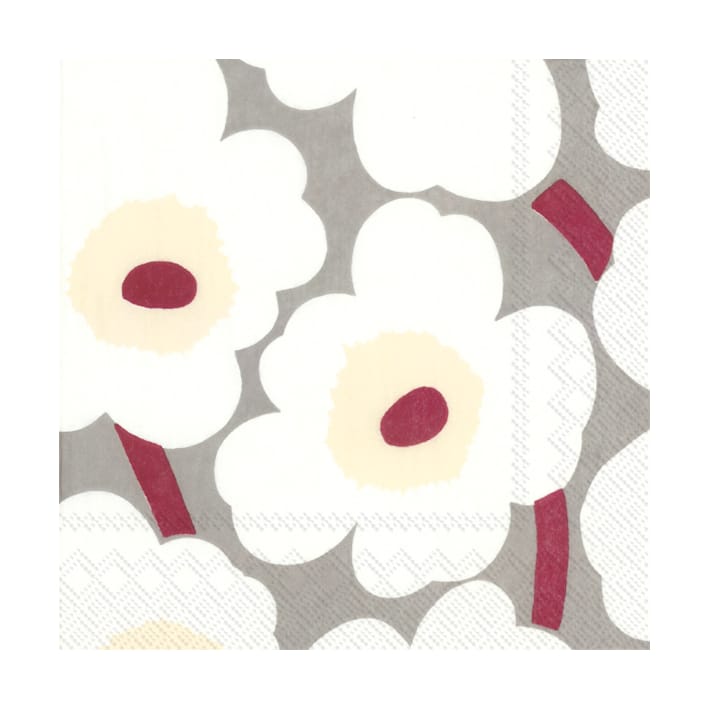 Tovagliolo Unikko 33x33 cm confezione da 20 - Crema - Marimekko