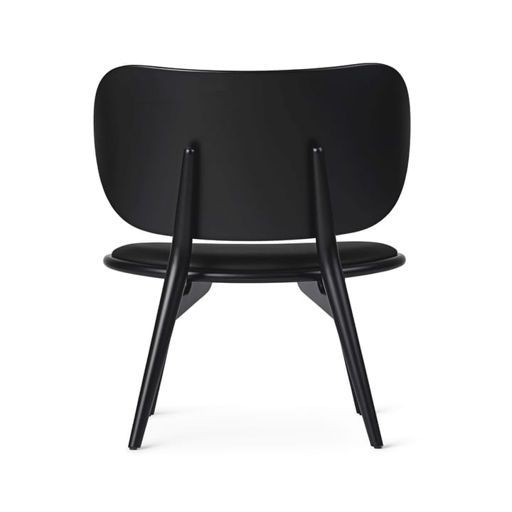 Sedia lounge The Lounge Chair, Nero, struttura in faggio tinto nero Mater