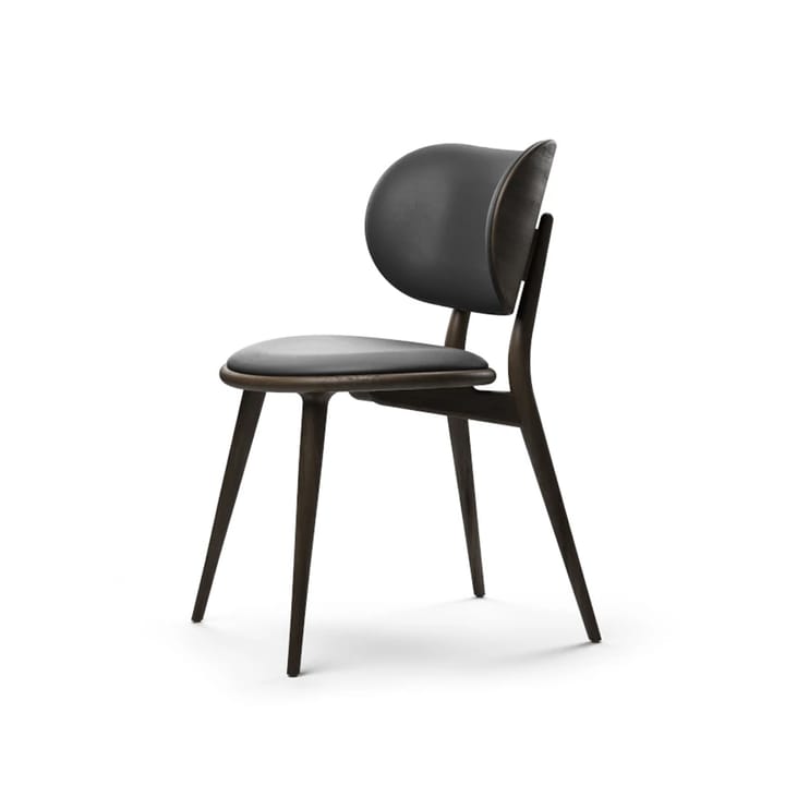 Sedia The Dining Chair - Cuoio nero, faggio macchiato nero - Mater