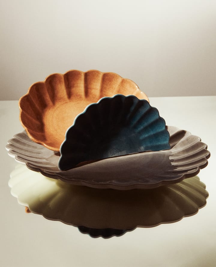 Piattino Oyster 30x35 cm, grigio Mateus