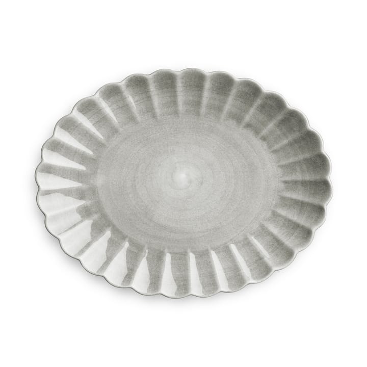 Piattino Oyster 30x35 cm, grigio Mateus