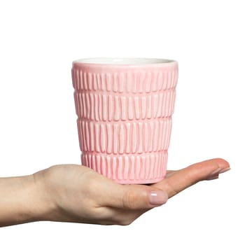 Tazza Stripes 30 cl - rosa chiaro - Mateus