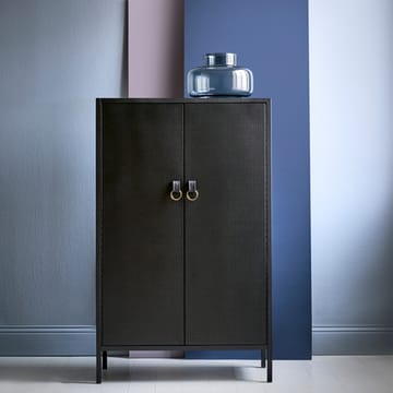 Credenza Francis - nero, pelle nera - Maze