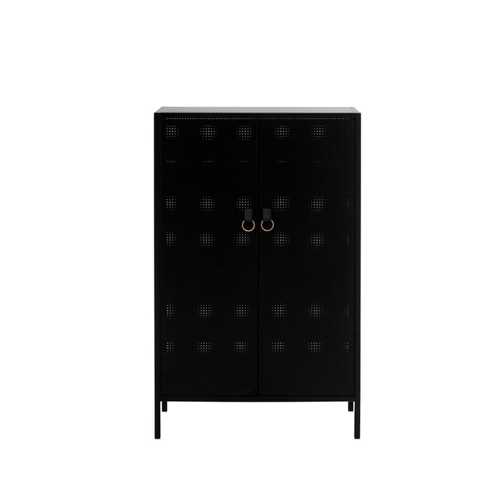 Credenza Francis - nero, pelle nera - Maze