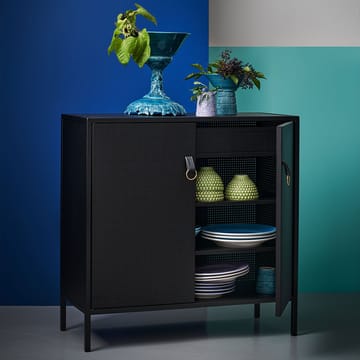 Credenza Liza - nero, pelle nera - Maze