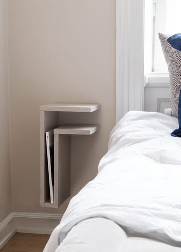 Mensola da parete F-Shelf in rovere bianco - Mensola a destra - Maze