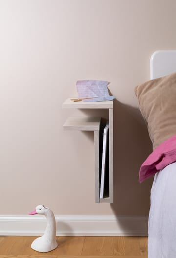 Mensola da parete F-Shelf in rovere bianco - Mensola a sinistra - Maze