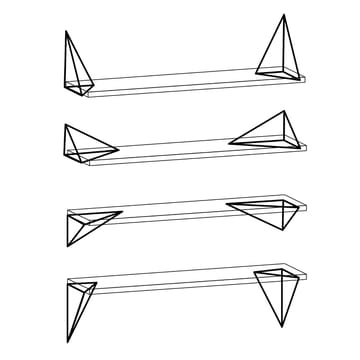 Strutture brackets Pythagoras confezione da 2 - nero - Maze