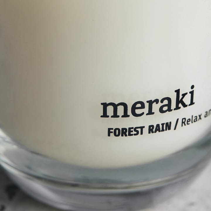 Candela profumata Meraki 22 ore confezione da 2 - Forest rain - Meraki