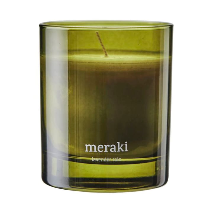 Candela profumata Meraki, 35 ore - Lavender rain - Meraki