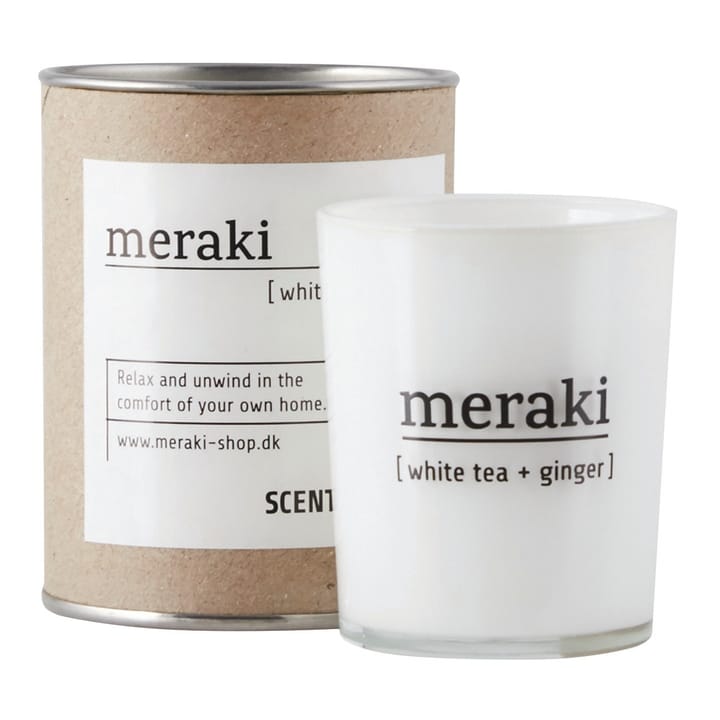 Candela profumata Meraki 35 ore  - White tea-ginger - Meraki