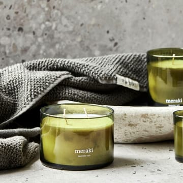 Candela profumata Meraki, 60 ore - Lavender rain - Meraki