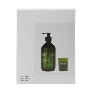 Set regalo Meraki sapone liquido e candela profumata - Anti-odore green herbal - Meraki