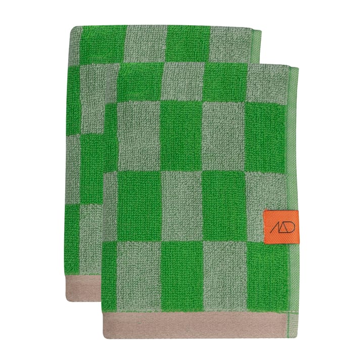 Asciugamano per gli ospiti Retro 40x55 cm, confezione da 2 - Classic green - Mette Ditmer