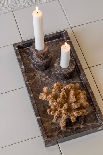 Candeliere Marble 5 cm - Marrone - Mette Ditmer