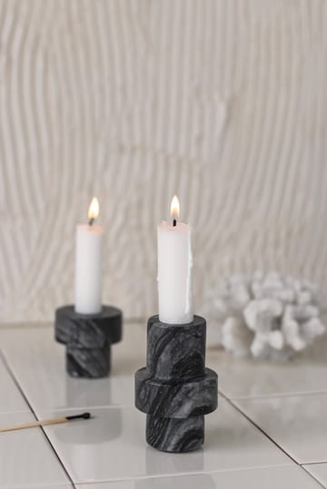 Candeliere Marble 8,5 cm - Grigio - Mette Ditmer