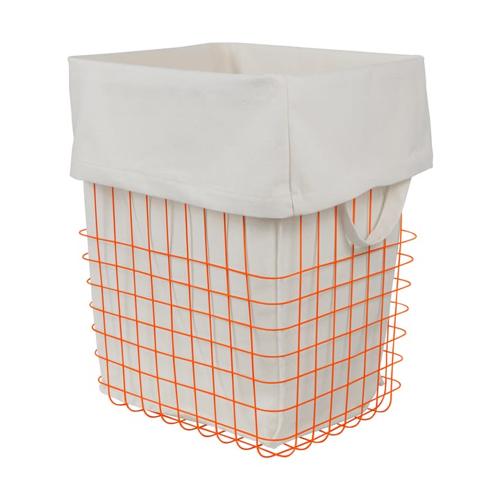 Cesta portaoggetti Store-it con sacco in cotone grande - Arancio - Mette Ditmer