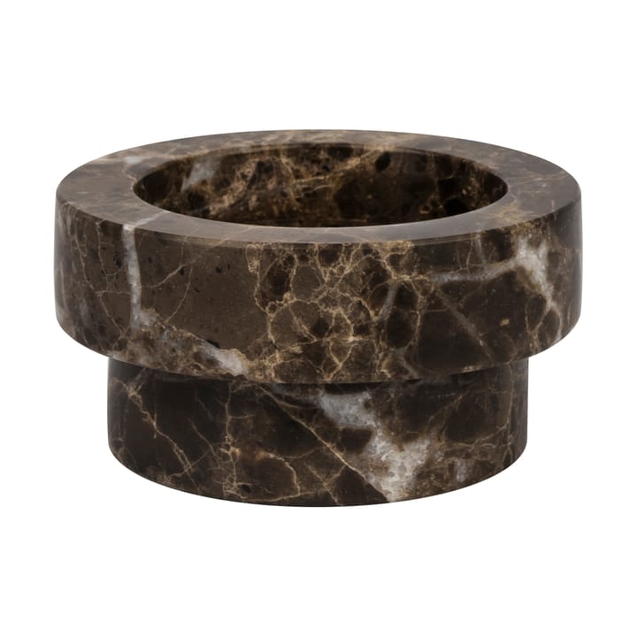 Portacandela Marble per candele a blocco 5 cm - Marrone - Mette Ditmer