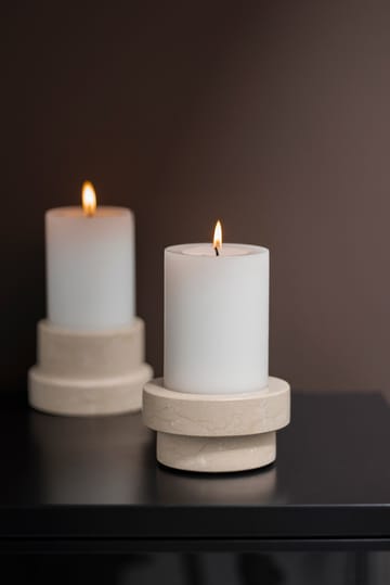 Portacandela Marble per candele a blocco 5 cm - Sabbia - Mette Ditmer