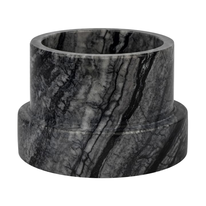 Portacandela Marble per candele a blocco 6,5 cm - Nero, grigio - Mette Ditmer