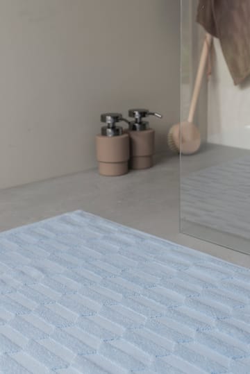 Tappeto da bagno Geo 50x80 cm - Azzurro Chiaro - Mette Ditmer