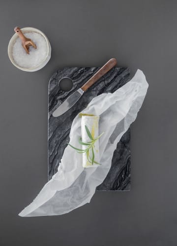 Vassoio da servizio Marble medio 20x30 cm - Nero-grigio - Mette Ditmer