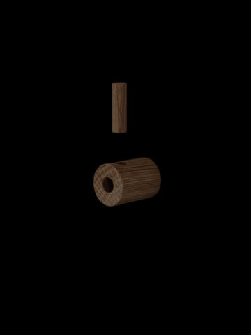 Gancio da parete Moebe wooden wall hook - Rovere fumé - MOEBE