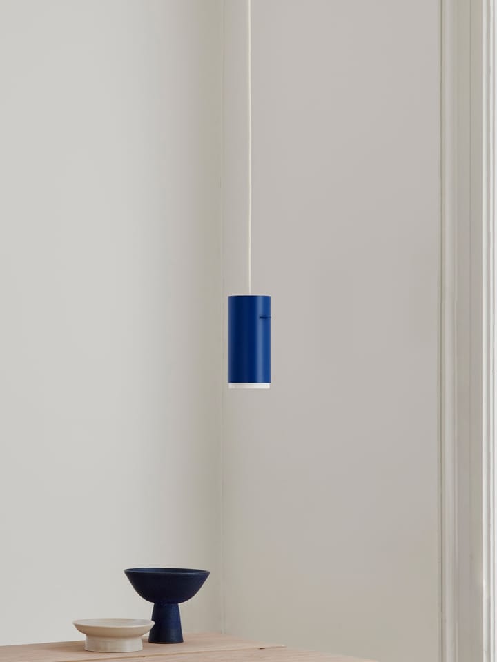 Lampadario Moebe Tube piccolo Ø 8 cm, Deep blue MOEBE