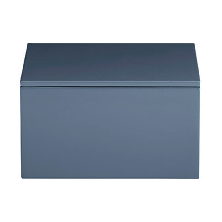 Contenitore laccato Lux 19x19x10,5 cm - Blu indaco - Mojoo