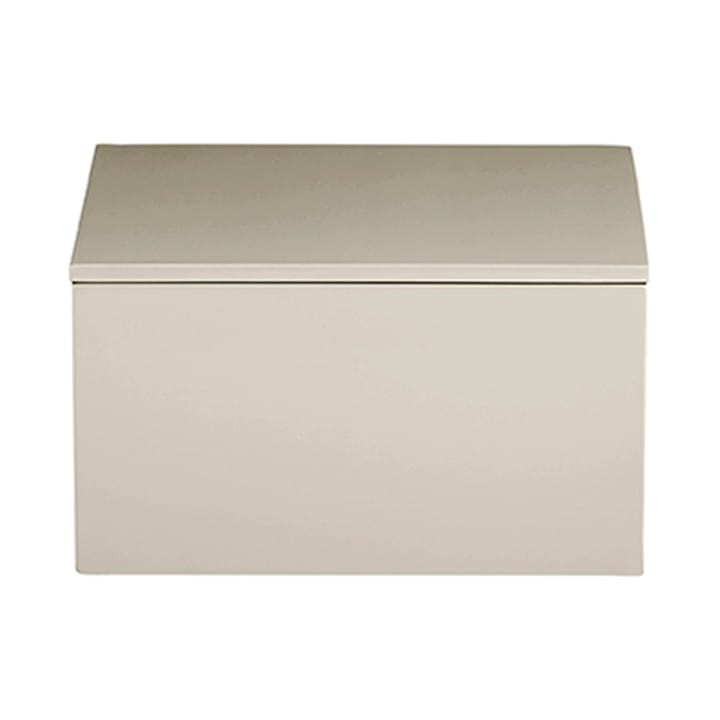 Contenitore laccato Lux 19x19x10,5 cm - Latte - Mojoo