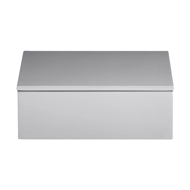 Contenitore laccato Lux 19x19x7 cm - Cool grey - Mojoo