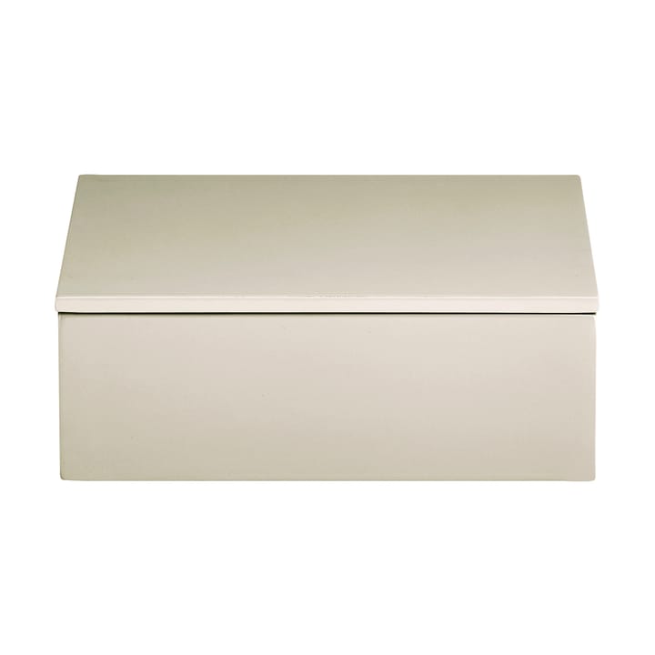 Contenitore laccato Lux 19x19x7 cm - Latte - Mojoo