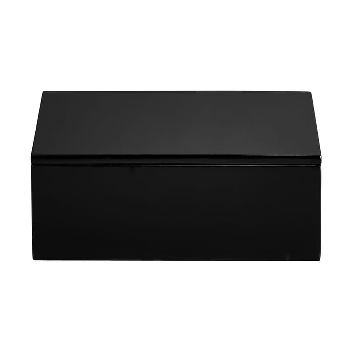 Contenitore laccato Lux 19x19x7 cm - Nero - Mojoo