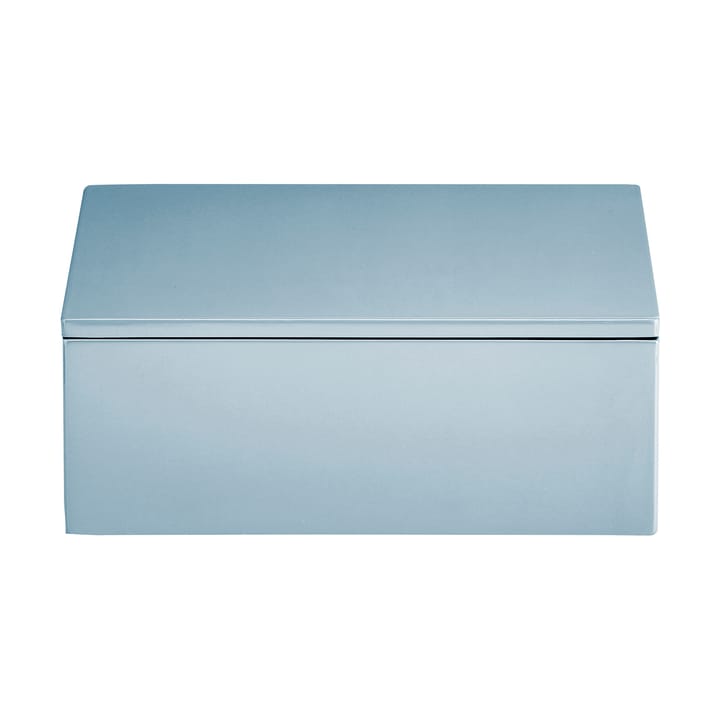 Contenitore laccato Lux 19x19x7 cm - Powder blue - Mojoo