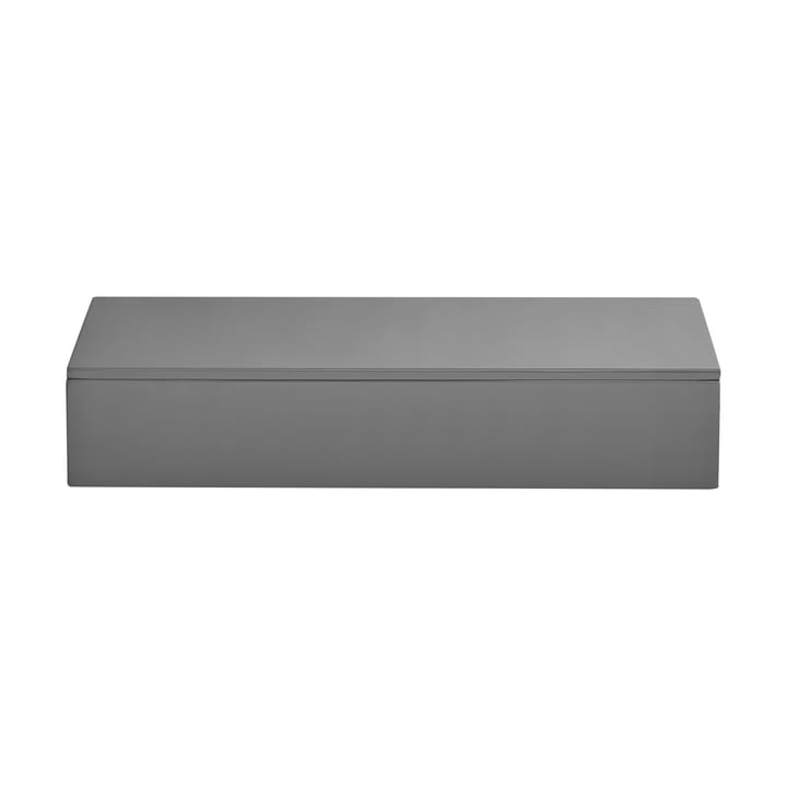 Contenitore laccato Lux 38x19x7 cm - Antracite - Mojoo