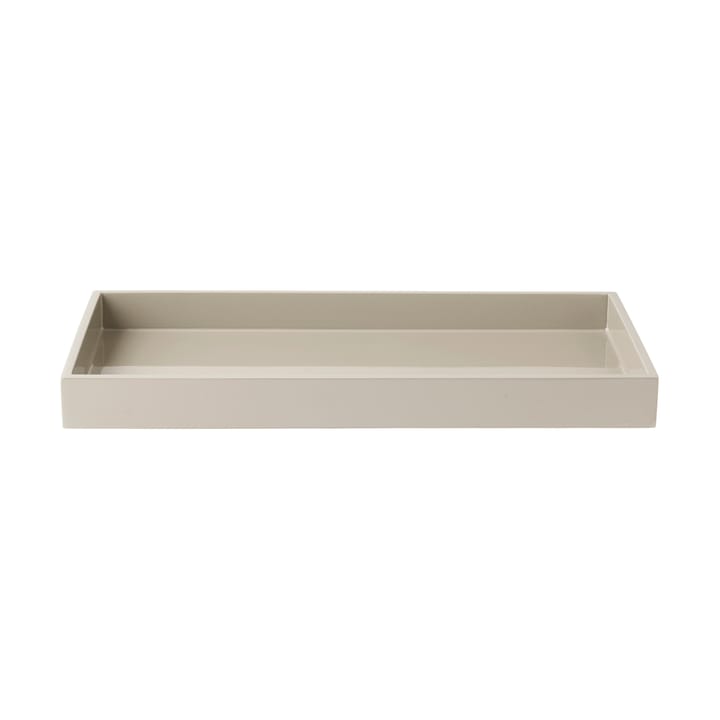 Vassoio decorativo laccato Lux 38x19x3,5 cm - Latte - Mojoo